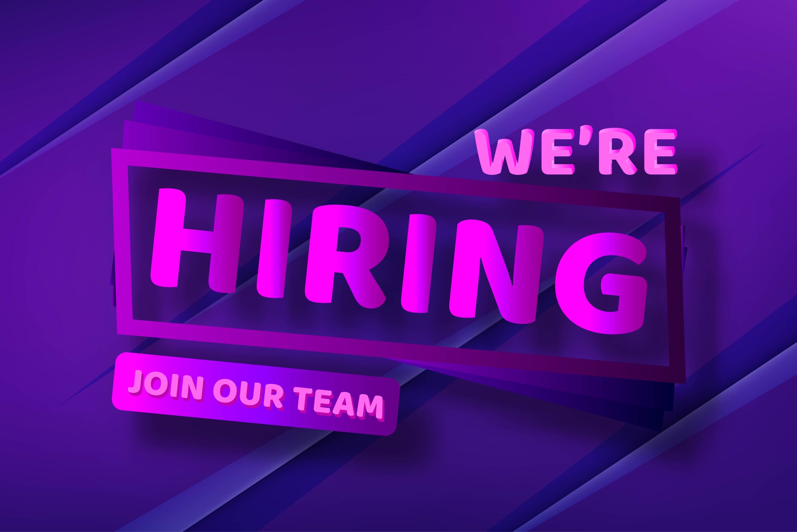 We’re hiring – join us!
